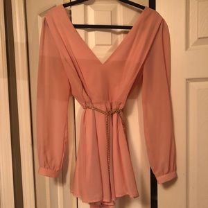 Peach/blush dressy romper